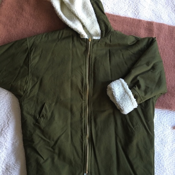 Brooklyn Boutique Jackets & Blazers - NWOT Reversible Faux-Shearling Coat